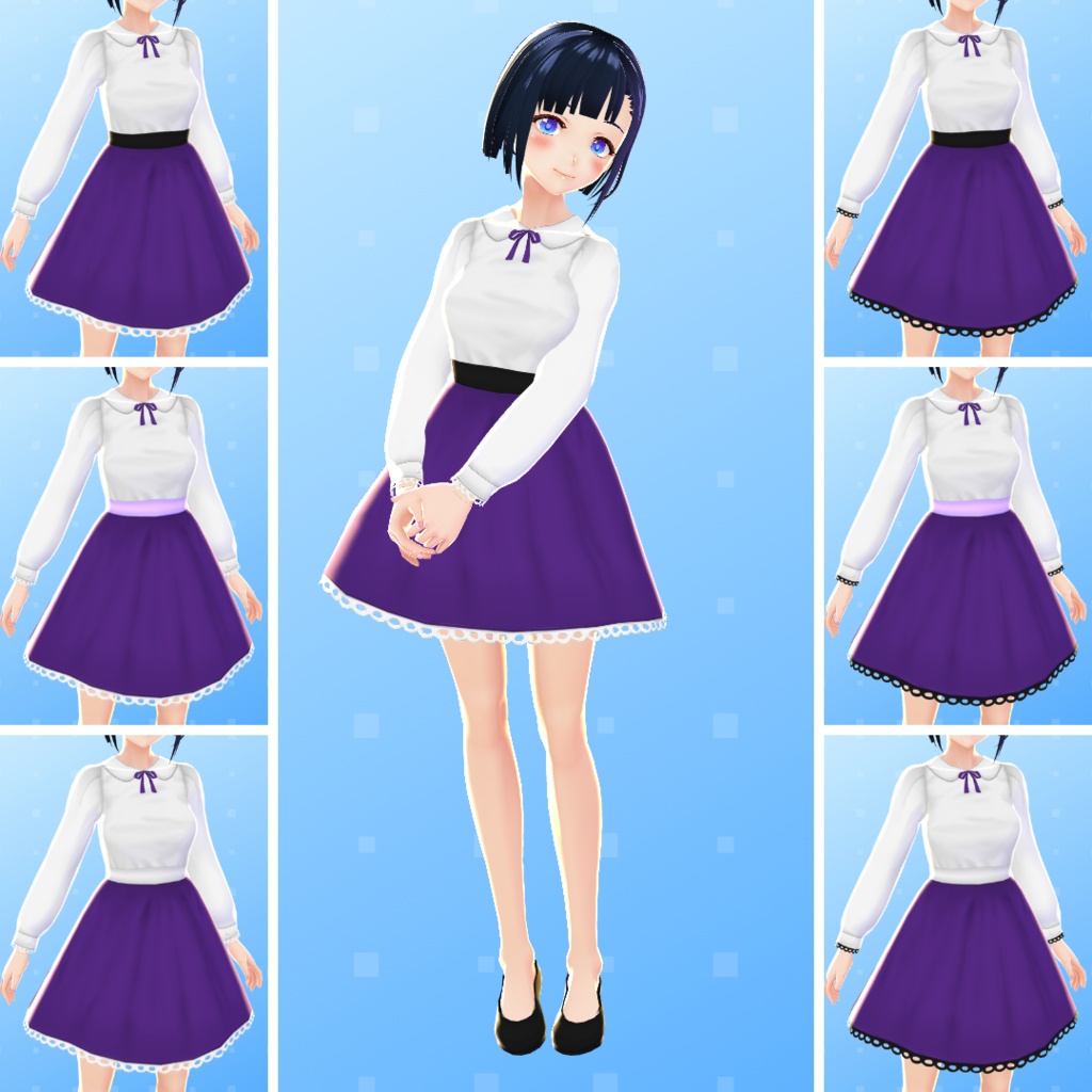 【VRoid】 Classic Cute Dress Set