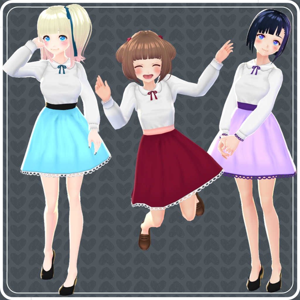 【VRoid】 Classic Cute Dress Set