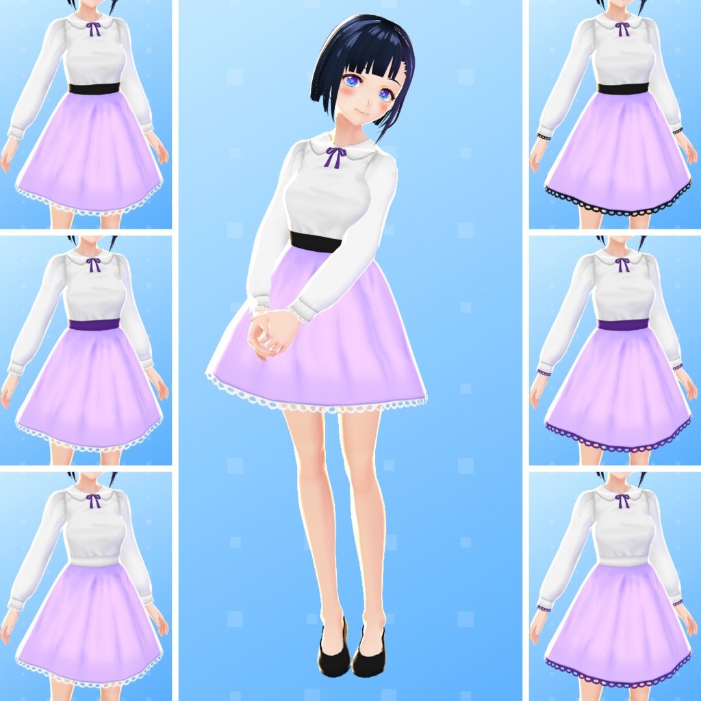 【VRoid】 Classic Cute Dress Set