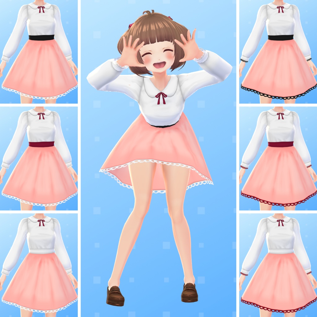 【VRoid】 Classic Cute Dress Set