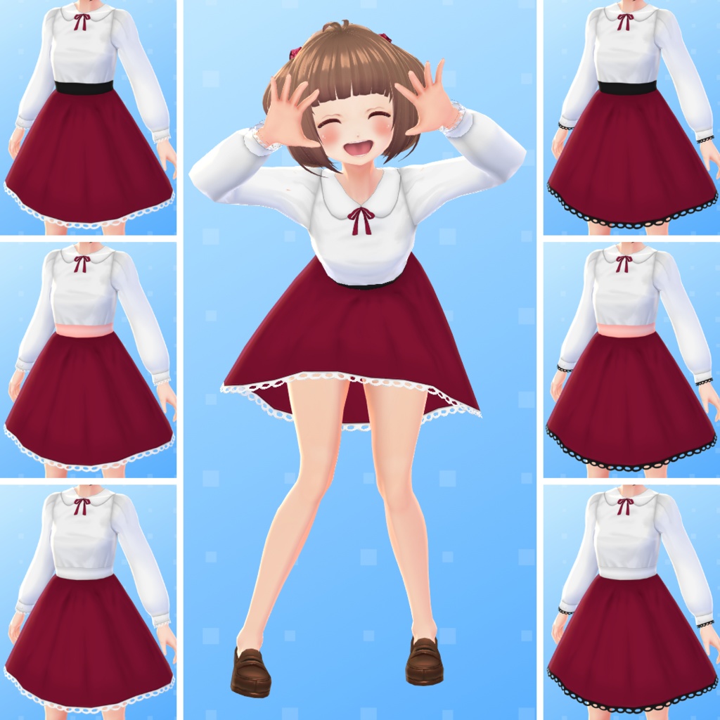 【VRoid】 Classic Cute Dress Set