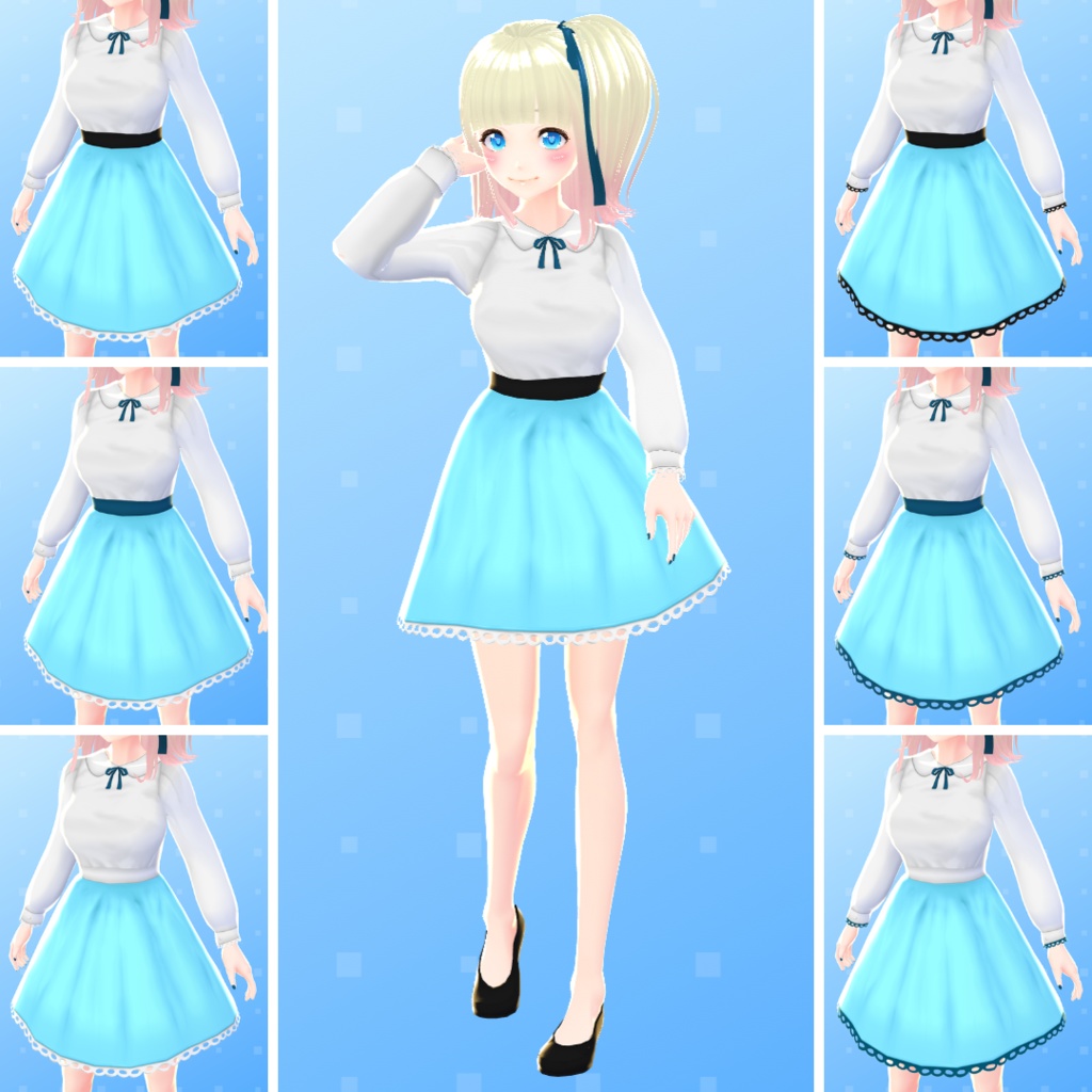 【VRoid】 Classic Cute Dress Set