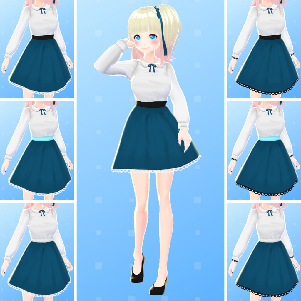 【VRoid】 Classic Cute Dress Set