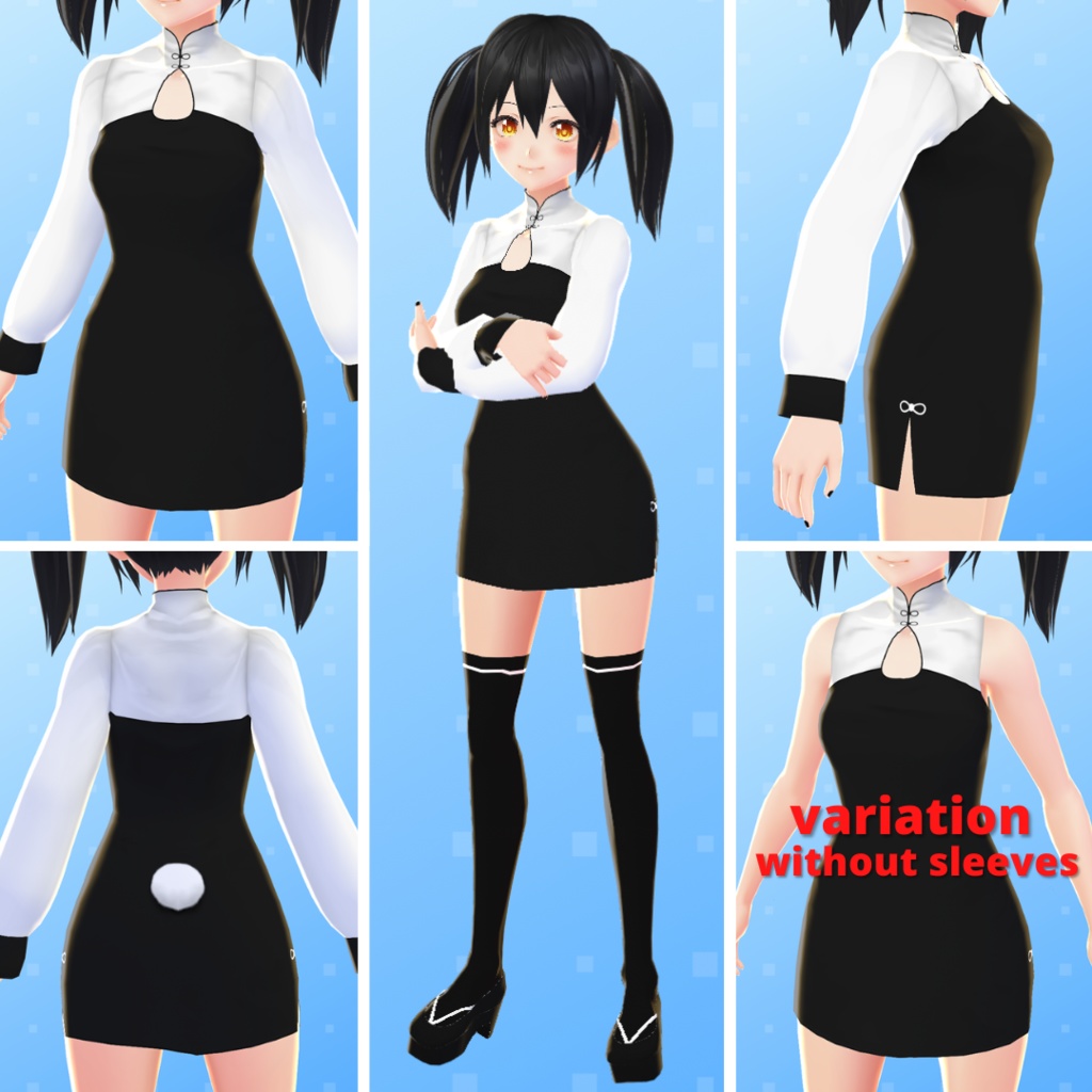 【VRoid】 Cheongsam Inspired Set
