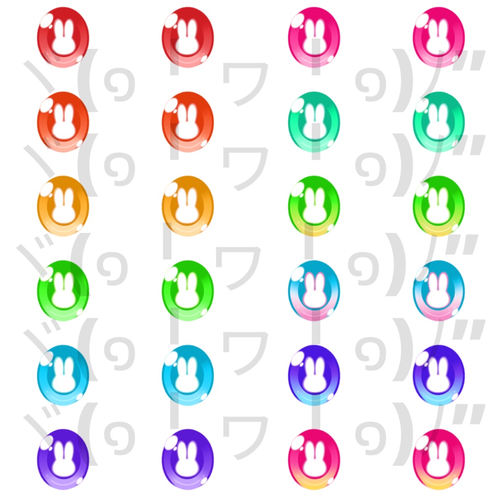 【VRoid】 Bunny Eyes Set