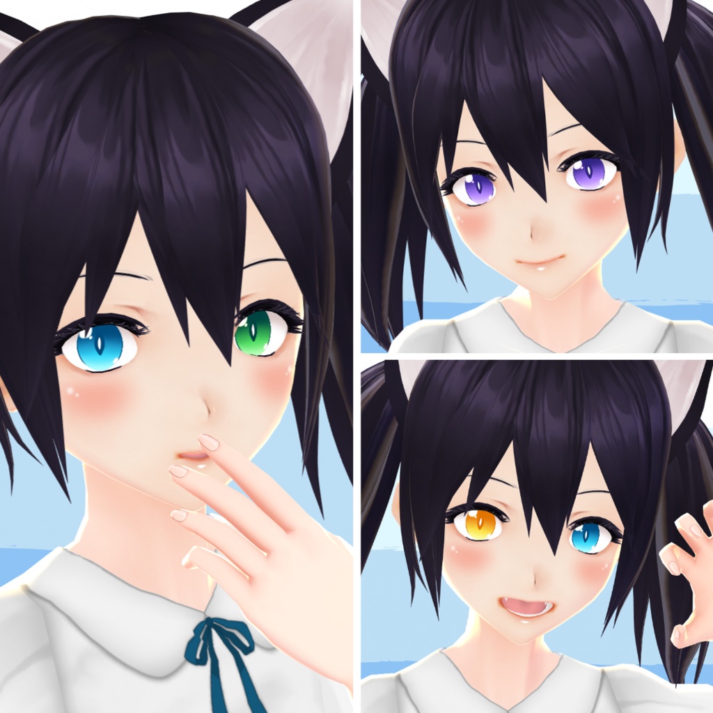 【VRoid】 Kitty Cat Eyes Set