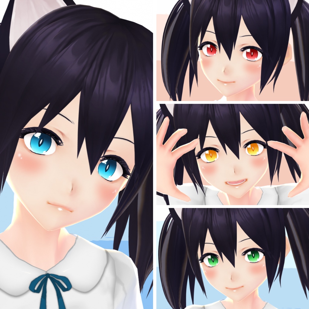【VRoid】 Kitty Cat Eyes Set