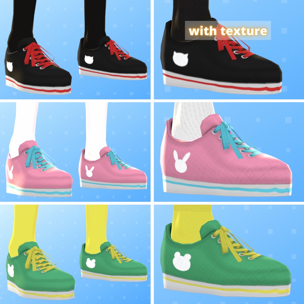 【VRoid】 Animals Salopette Set