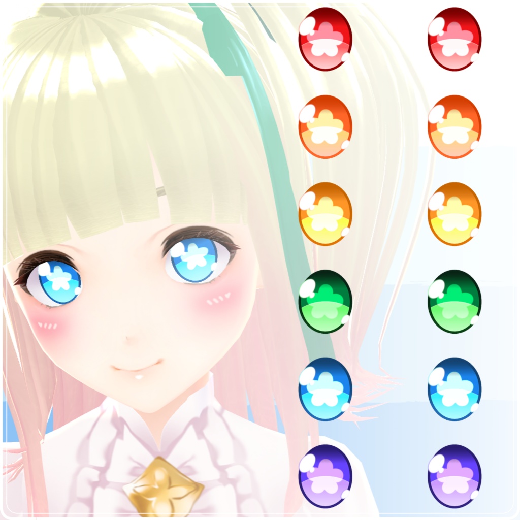 【VRoid】 Flower Set Eyes