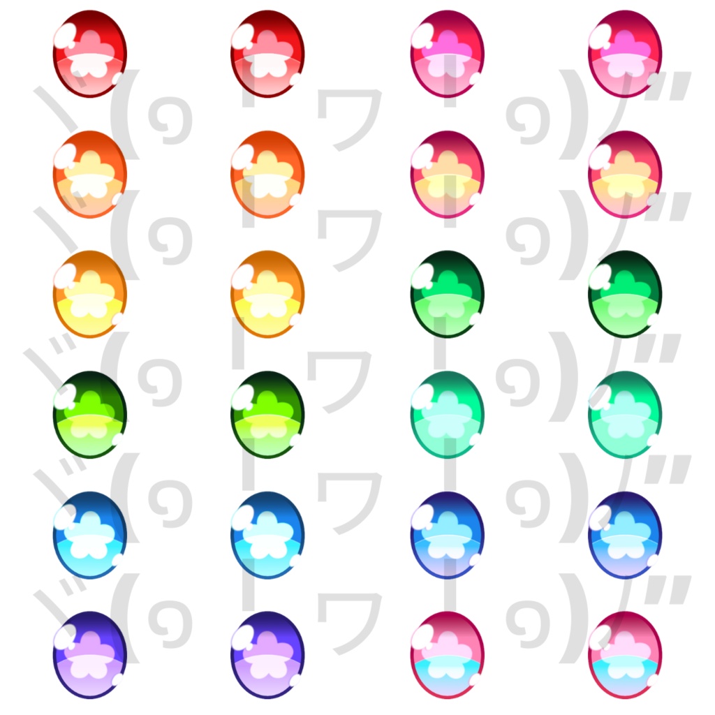 【VRoid】 Flower Set Eyes