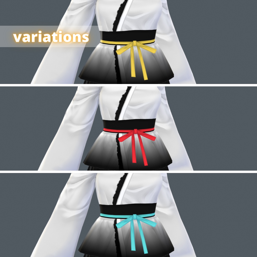 【VRoid】 Kimono and Skirt Set