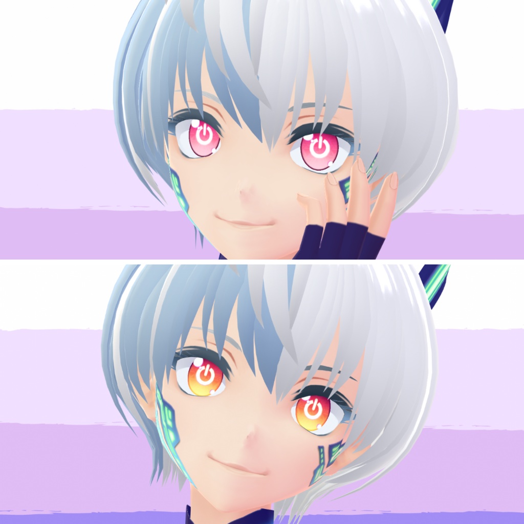【VRoid】Cyborg Eyes Set