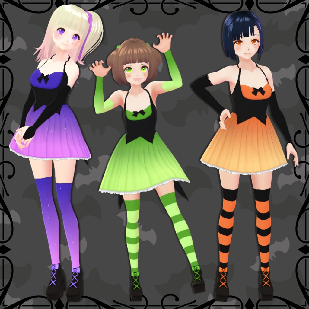 【VRoid】 Halloween Outfit Set - 2021
