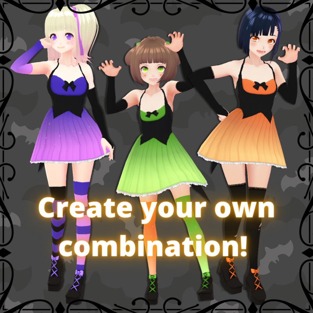 【VRoid】 Halloween Outfit Set - 2021
