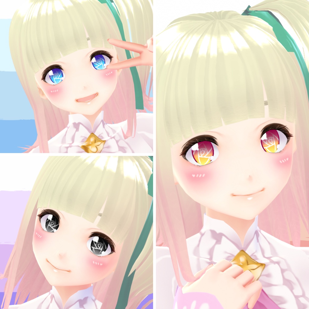 【VRoid】 Roses Eyes Set