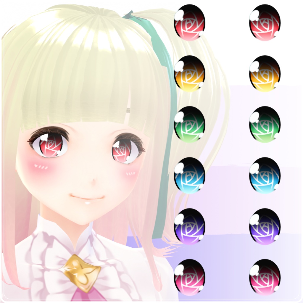 【VRoid】 Roses Eyes Set