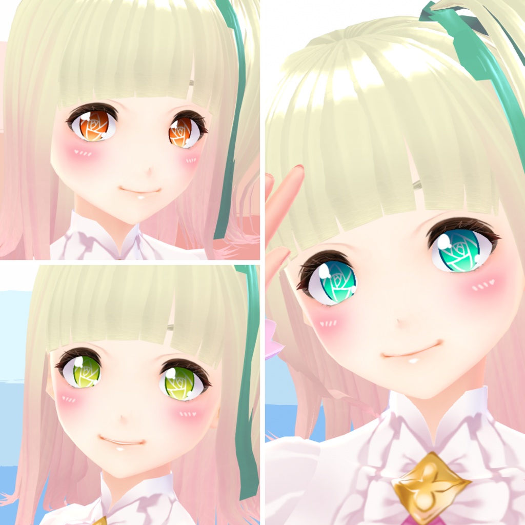 【VRoid】 Roses Eyes Set