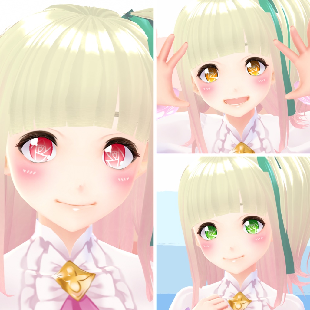 【VRoid】 Roses Eyes Set