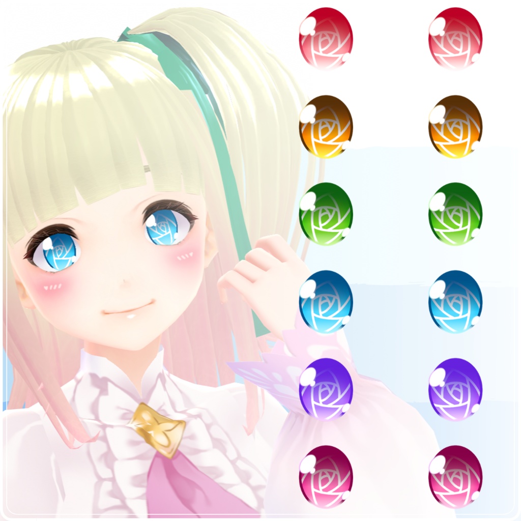 【VRoid】 Roses Eyes Set