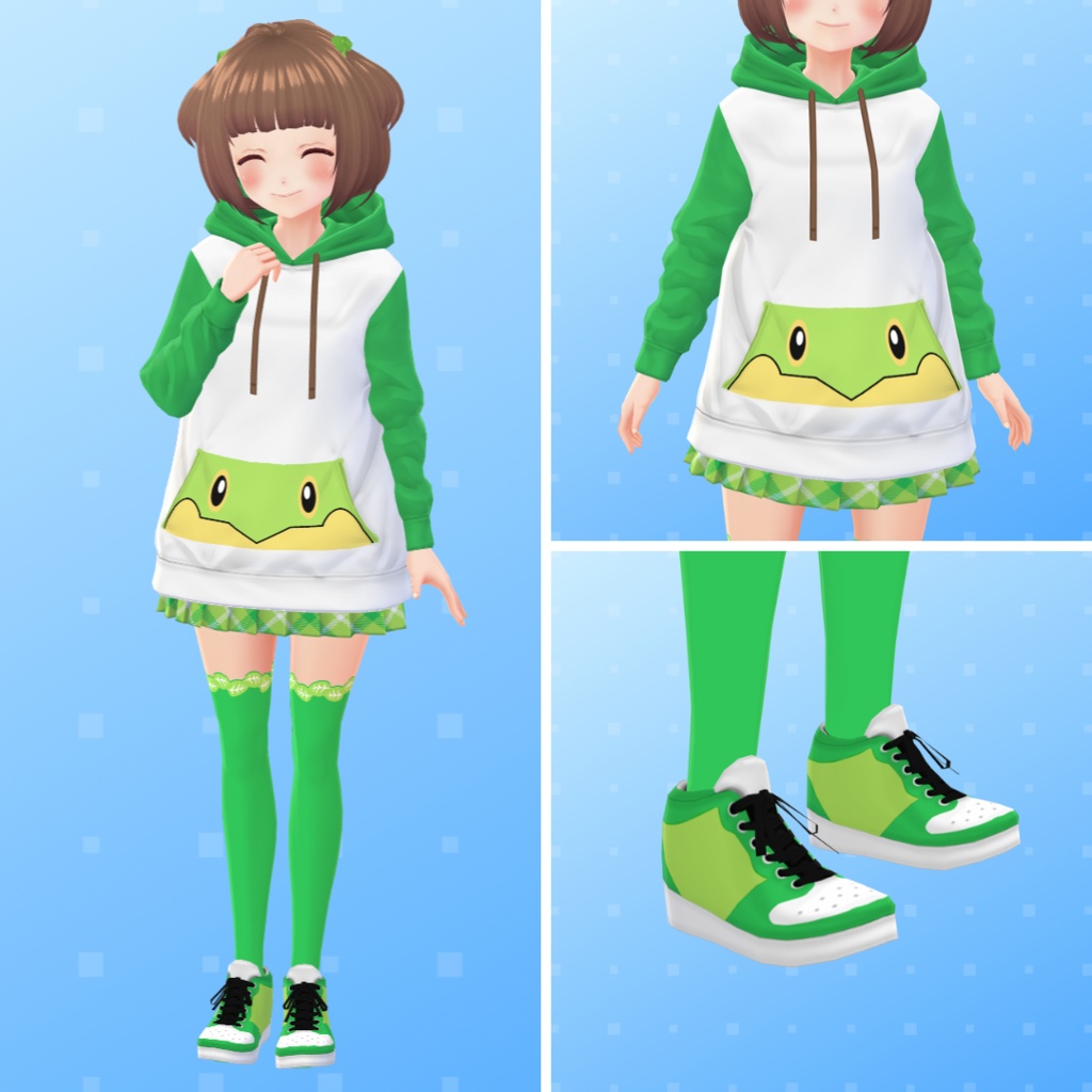 【VRoid】 Pokémon Diamond and Pearl Hoodies Set