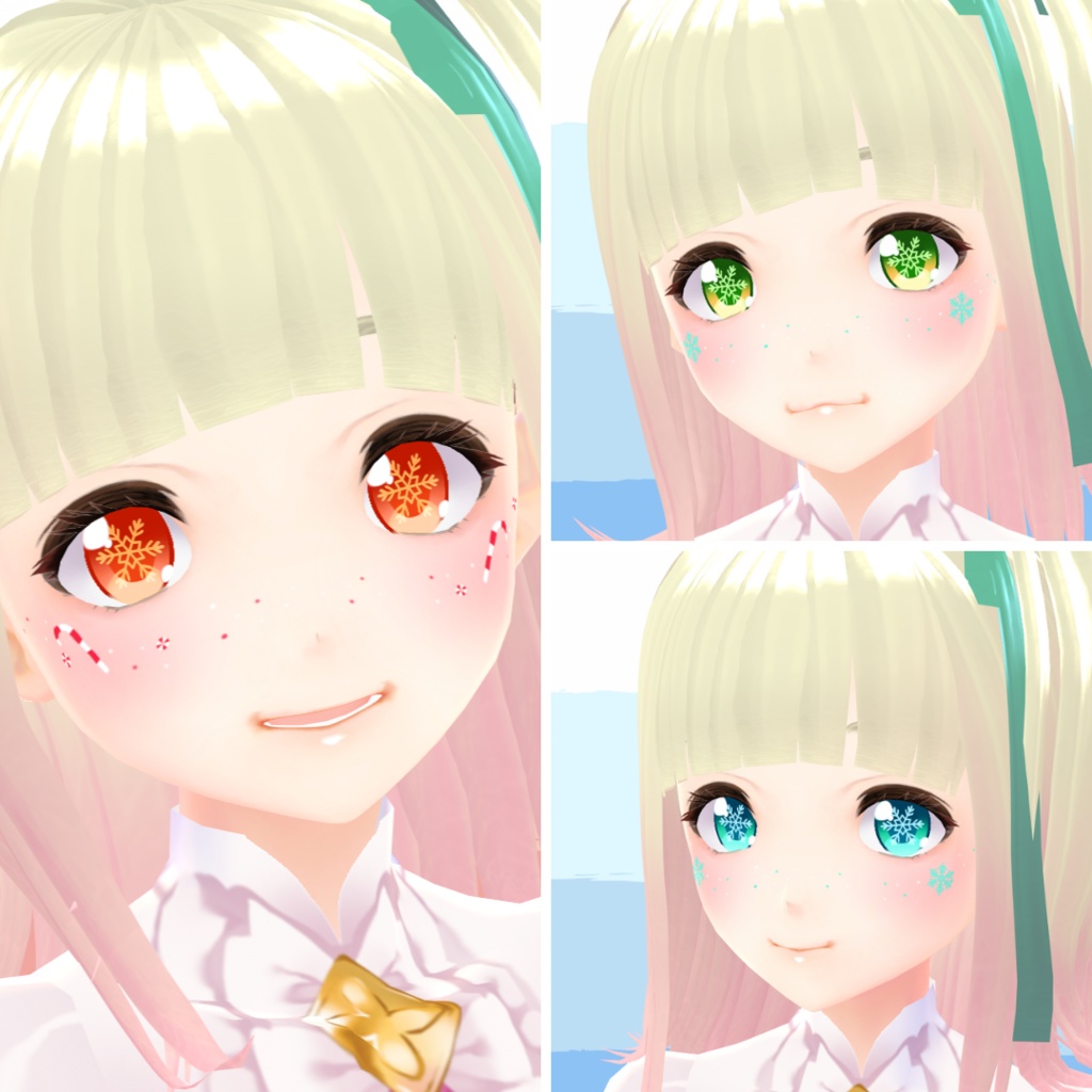 【VRoid】 Snowflake Eyes Set