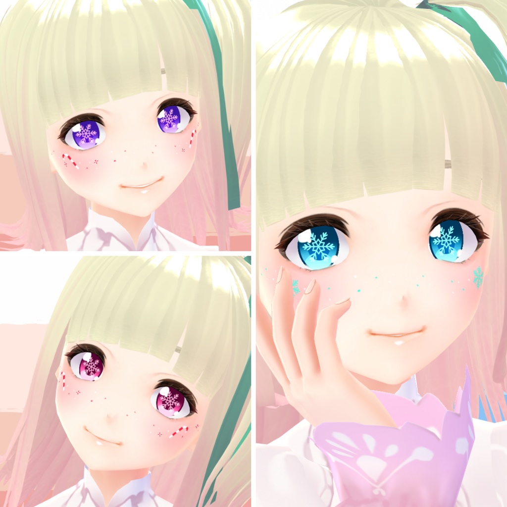 【VRoid】 Snowflake Eyes Set