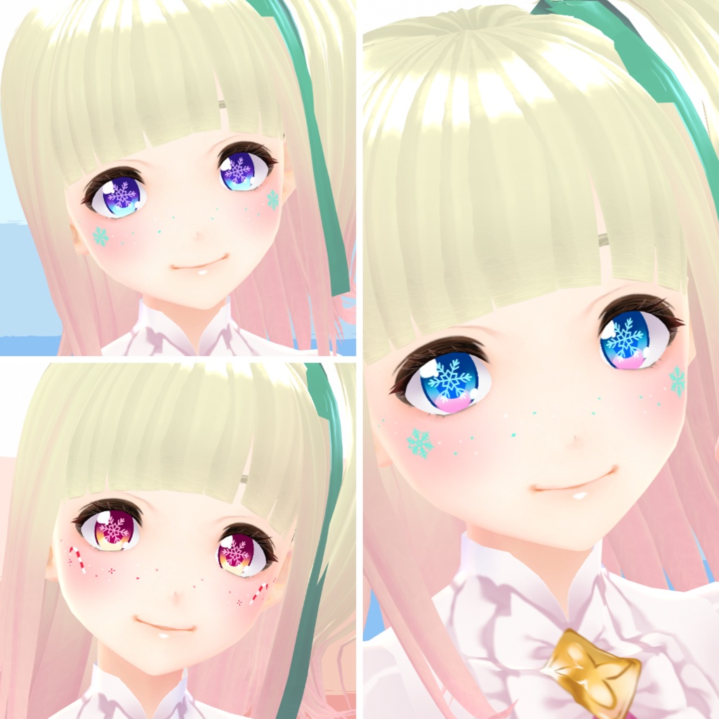【VRoid】 Snowflake Eyes Set