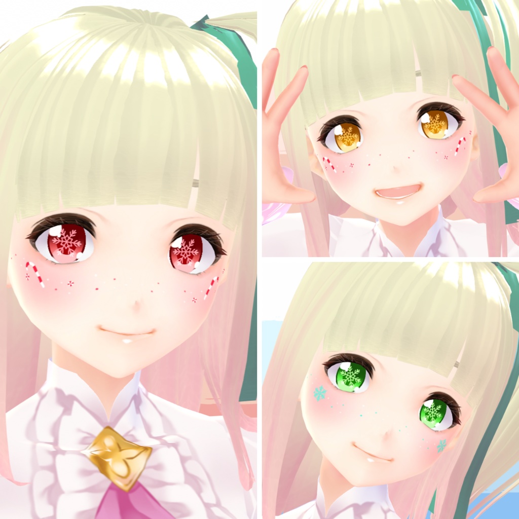 【VRoid】 Snowflake Eyes Set