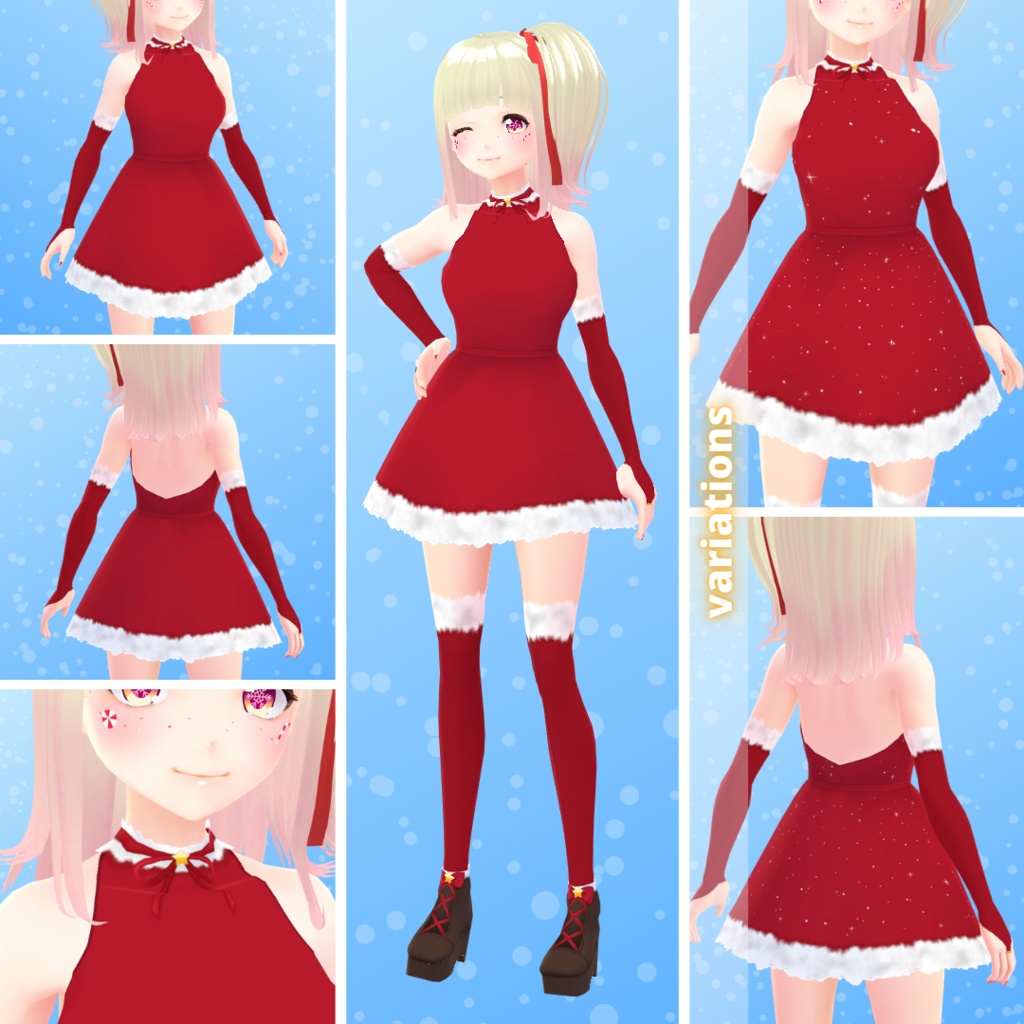 【VRoid】 Christmas / Winter Outfit Set - 2021