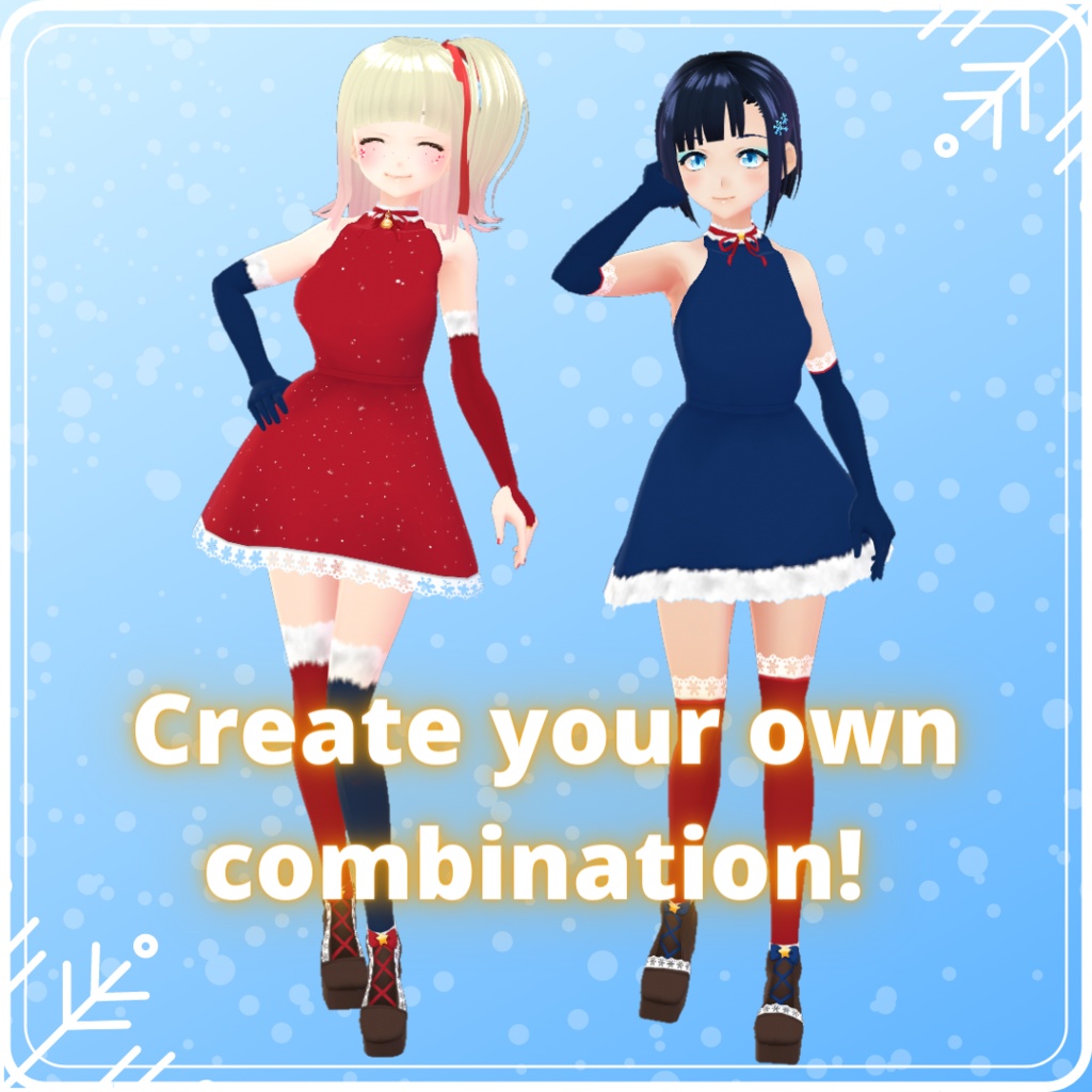 【VRoid】 Christmas / Winter Outfit Set - 2021