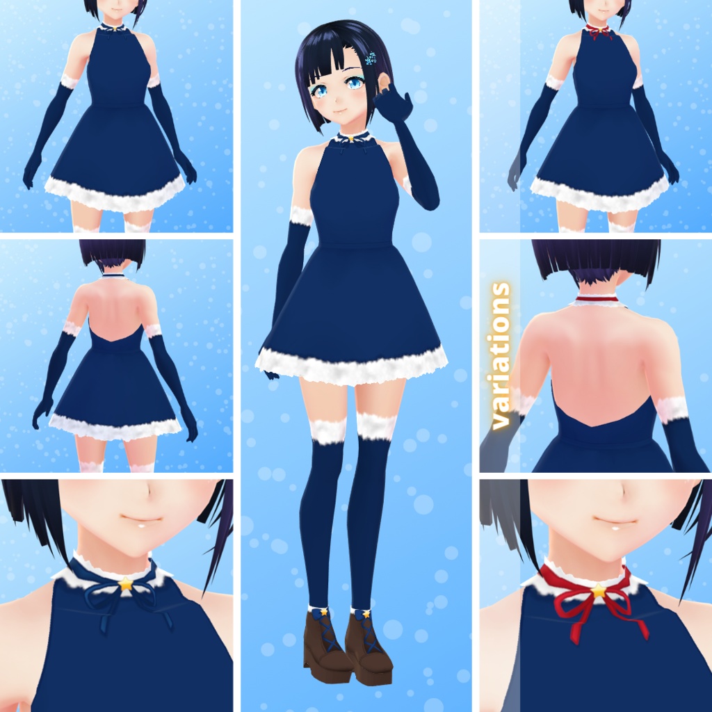 【VRoid】 Christmas / Winter Outfit Set - 2021