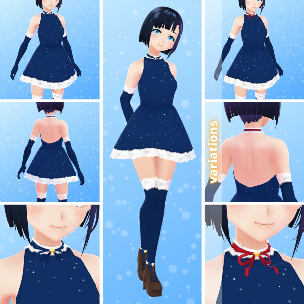【VRoid】 Christmas / Winter Outfit Set - 2021