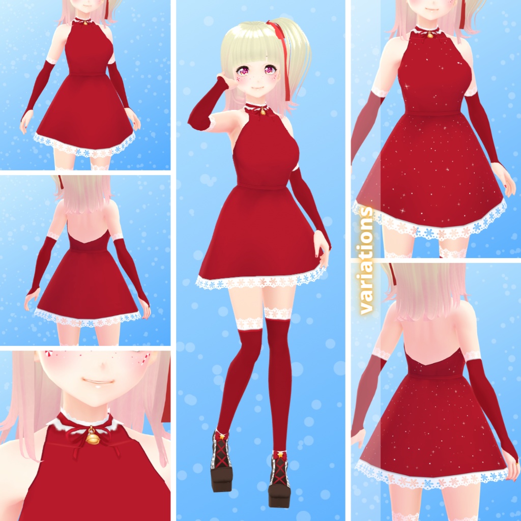 【VRoid】 Christmas / Winter Outfit Set - 2021