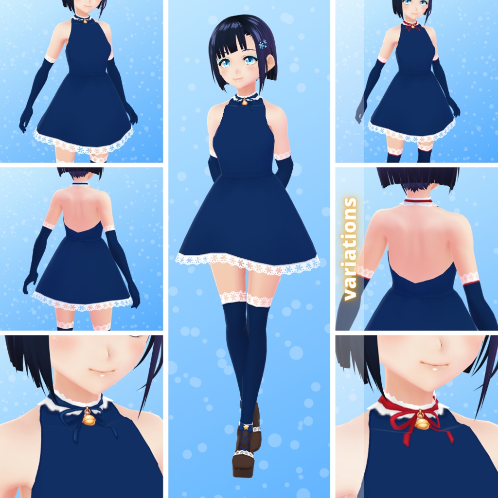 【VRoid】 Christmas / Winter Outfit Set - 2021