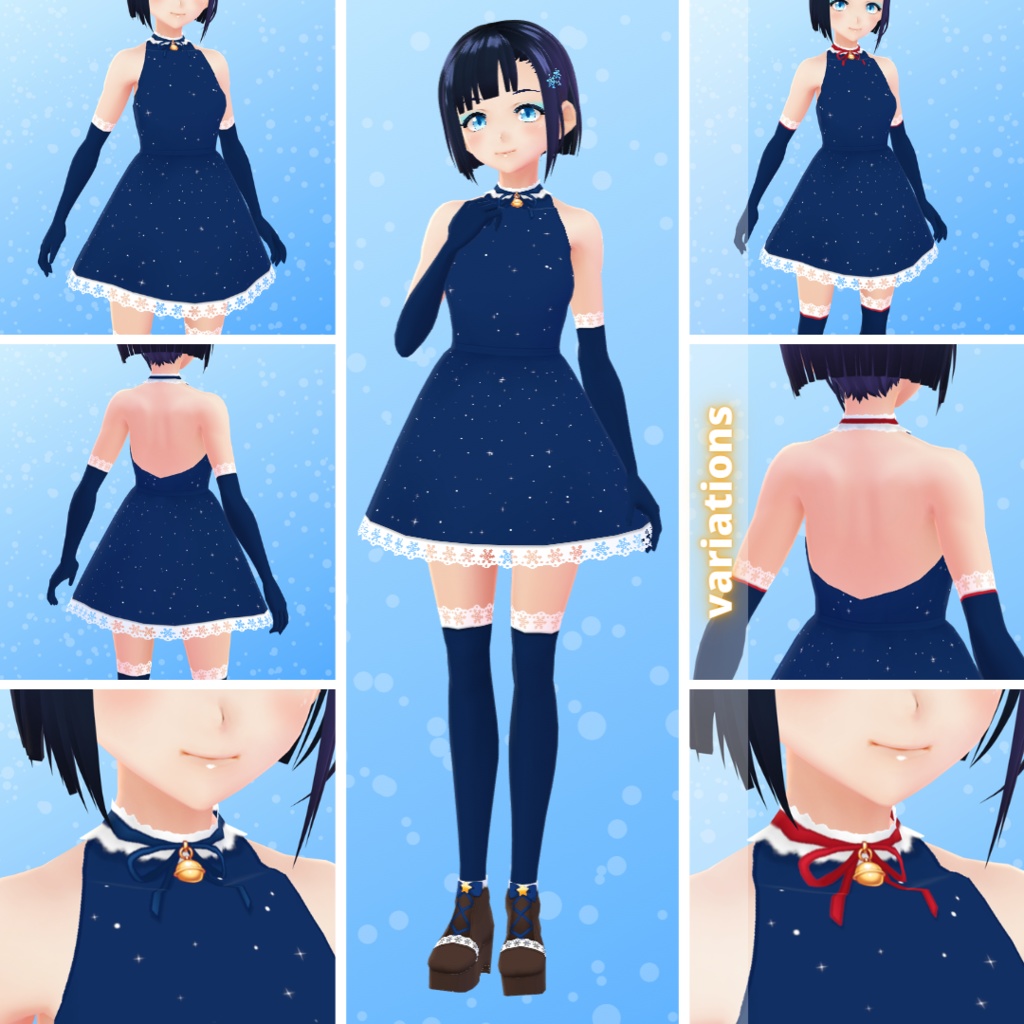 【VRoid】 Christmas / Winter Outfit Set - 2021