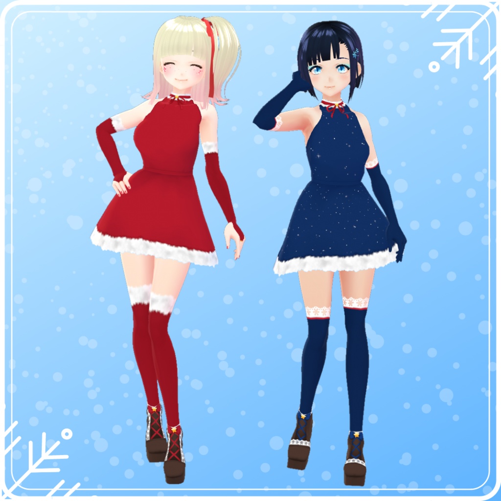 【VRoid】 Christmas / Winter Outfit Set - 2021