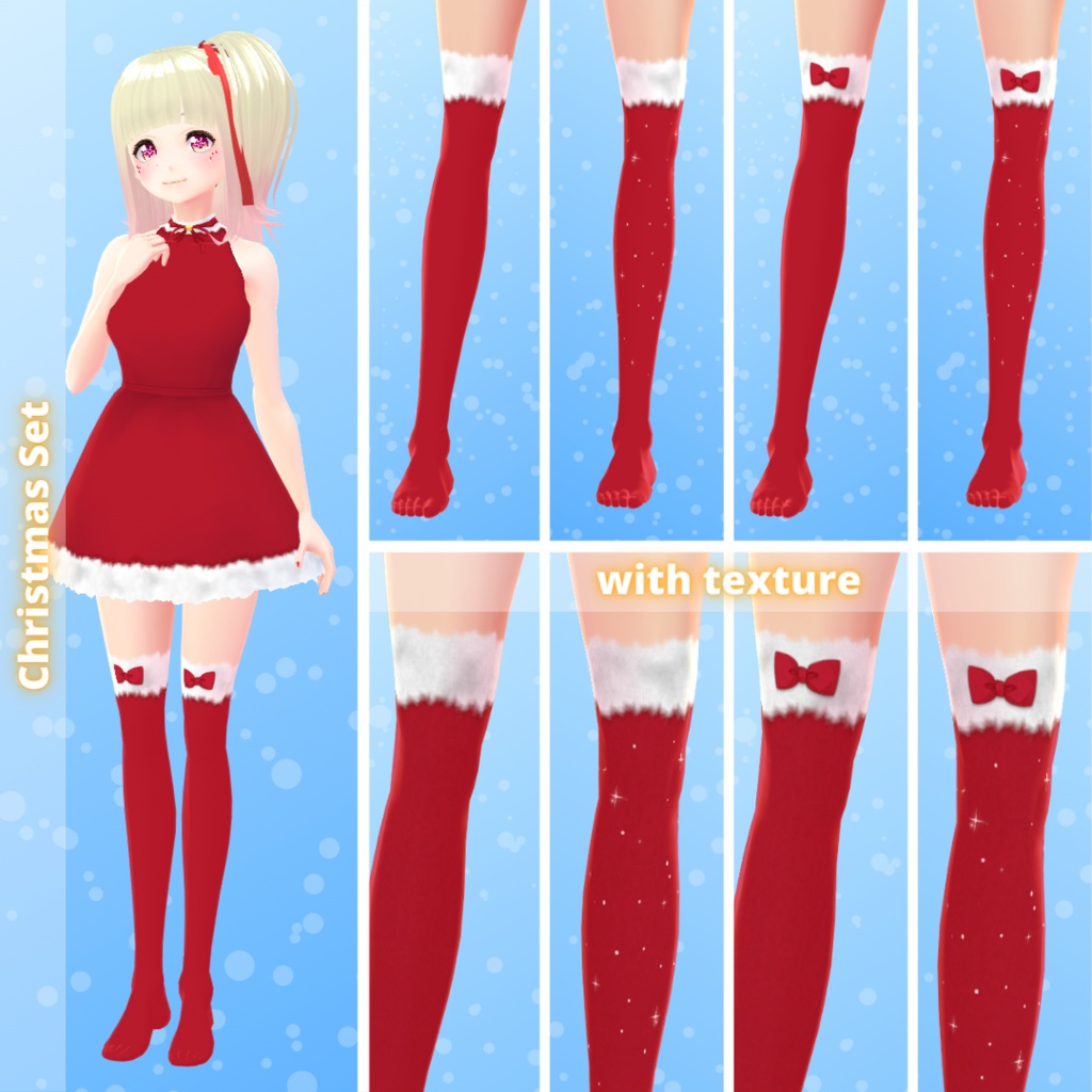 【VRoid】 Christmas & Winter Socks Set - 2021