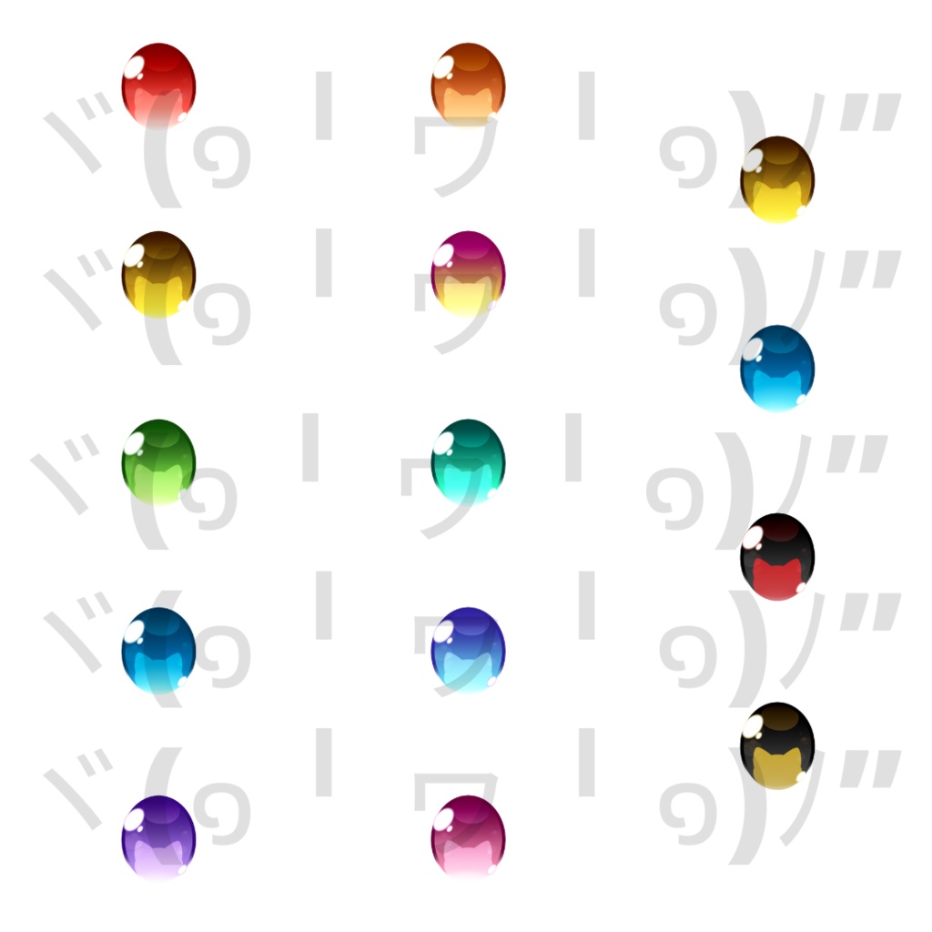 【VRoid】 Chubby Cat Eyes Set