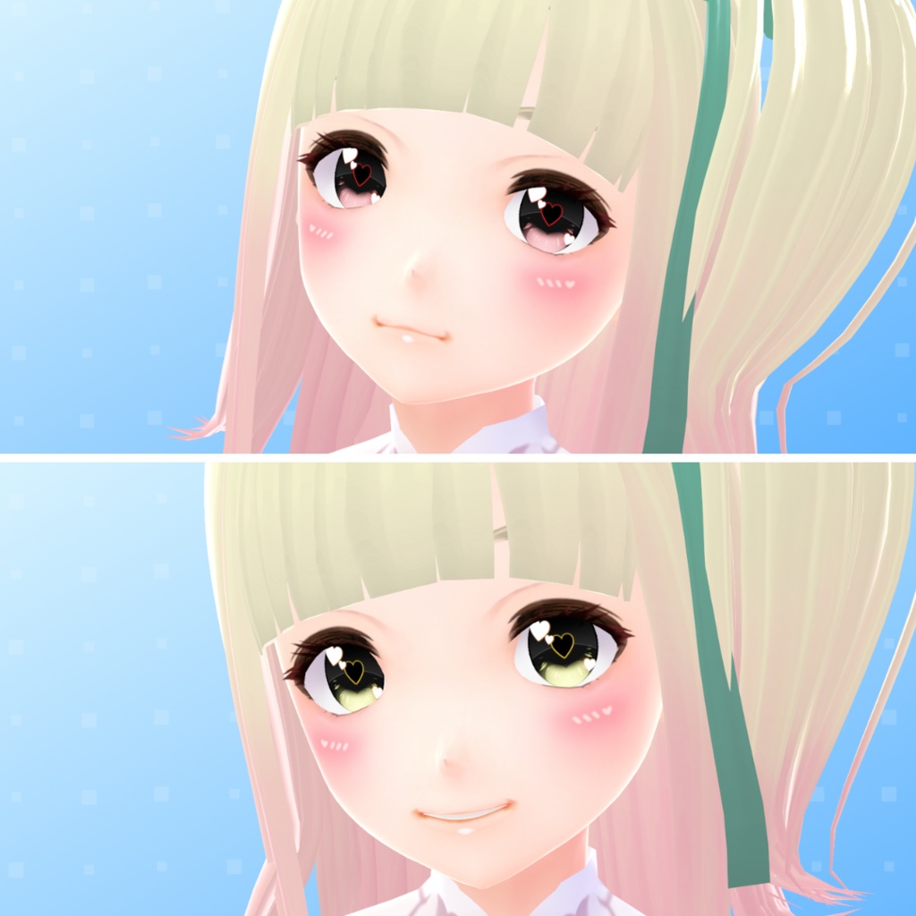 【VRoid】 Lovely Heart Eyes Set