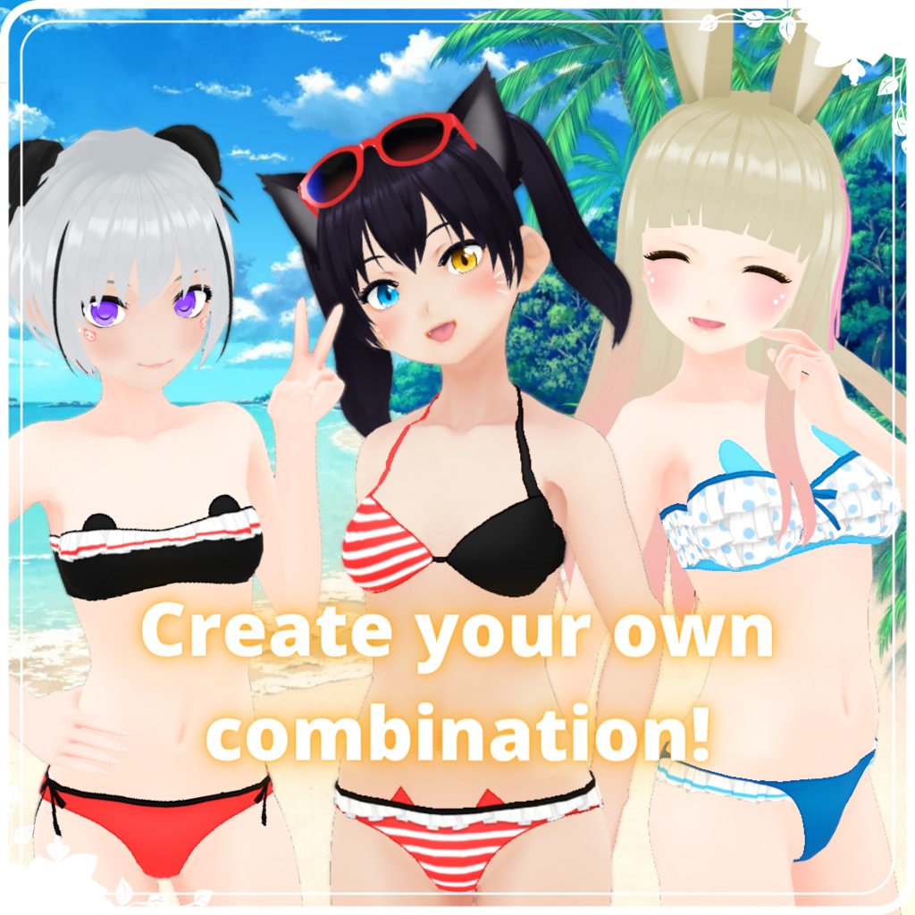 【VRoid】 Animal Bikini - Happy Summer 2022!