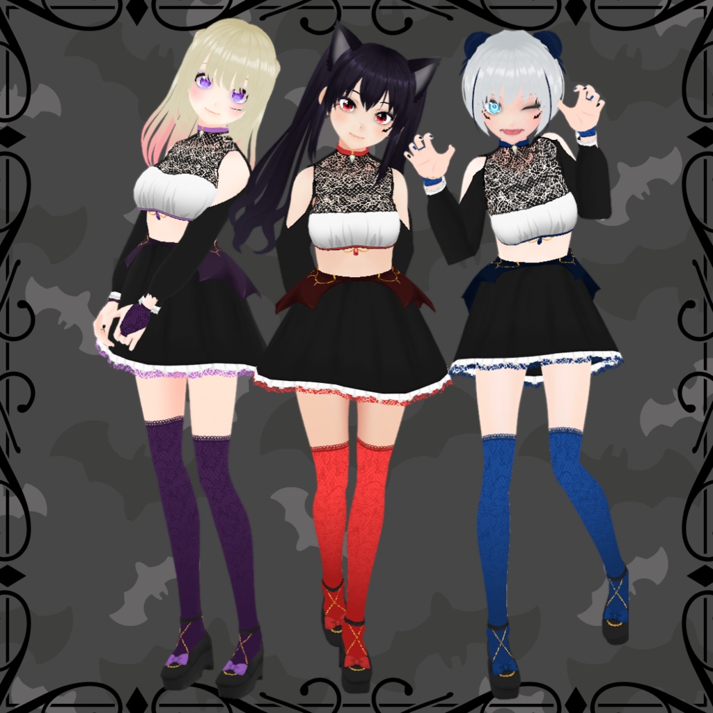 【VRoid】 Halloween Outfit Set - 2022