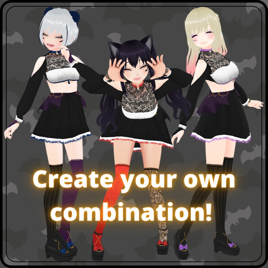 【VRoid】 Halloween Outfit Set - 2022