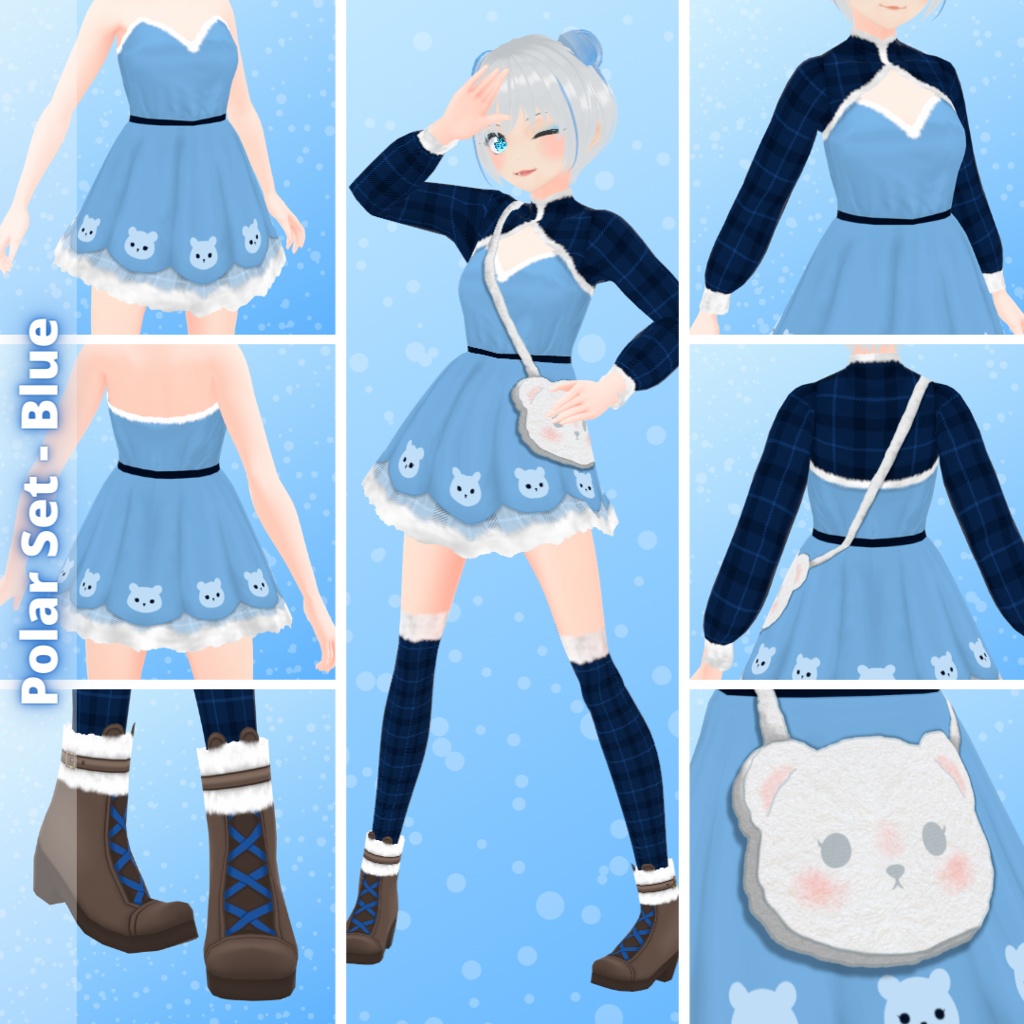 【VRoid】 Winter Animals Outfit - Christmas/Winter 2022!