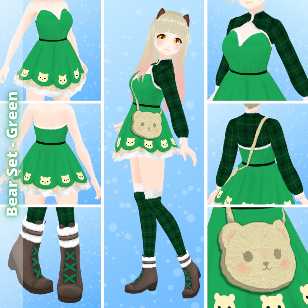 【VRoid】 Winter Animals Outfit - Christmas/Winter 2022!