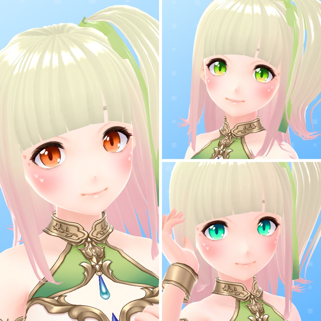 【VRoid】 Cute Watercolor Eyes Set