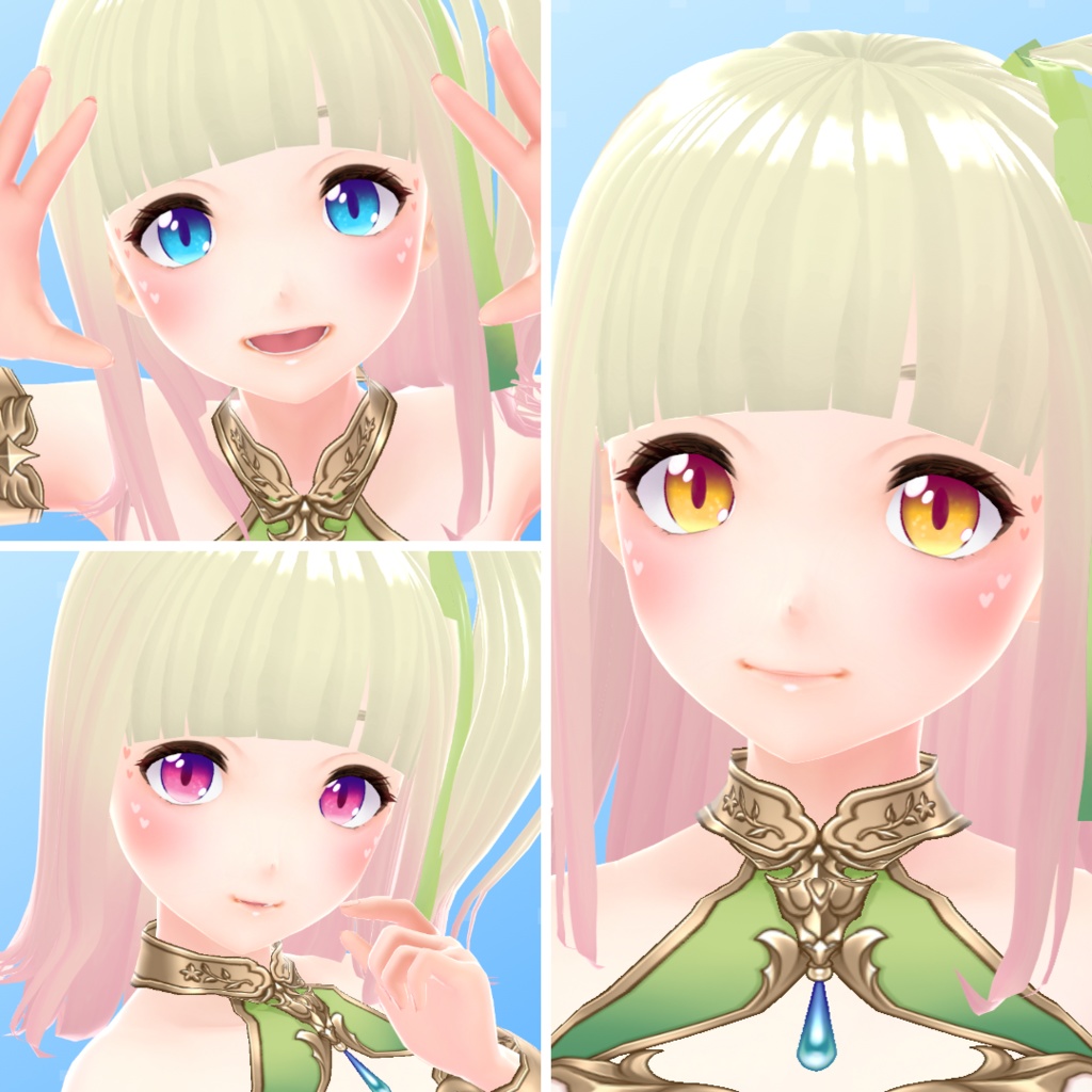 【VRoid】 Cute Watercolor Eyes Set