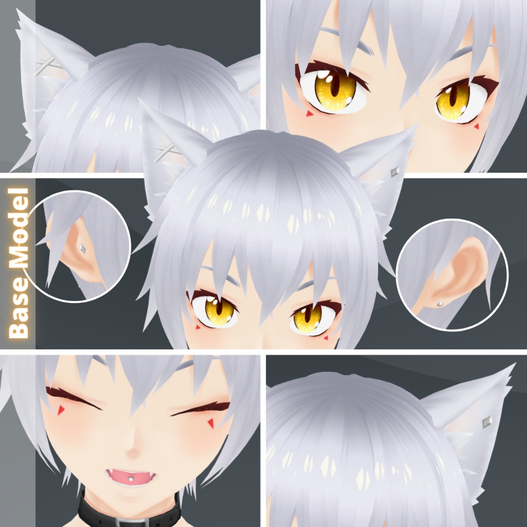 【VRoid】 Kai - VRoid Model and Wolf Hoodies Set