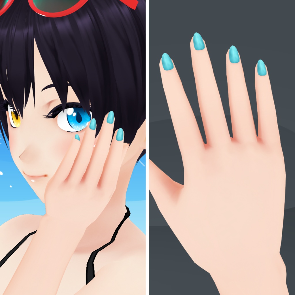 【VRoid】Summer Nails Set 2023