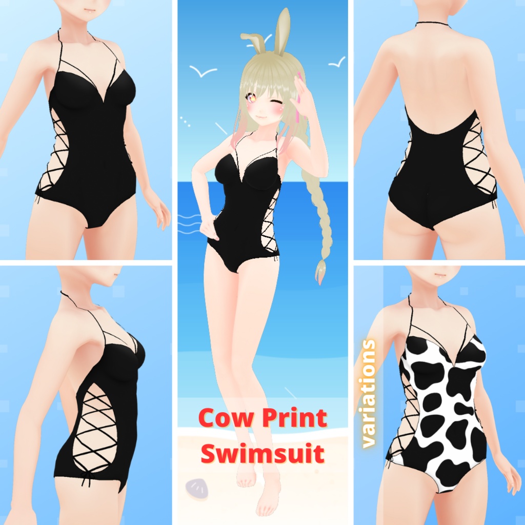 【VRoid】 Bikini And Swimsuit Set - Happy Summer 2023!