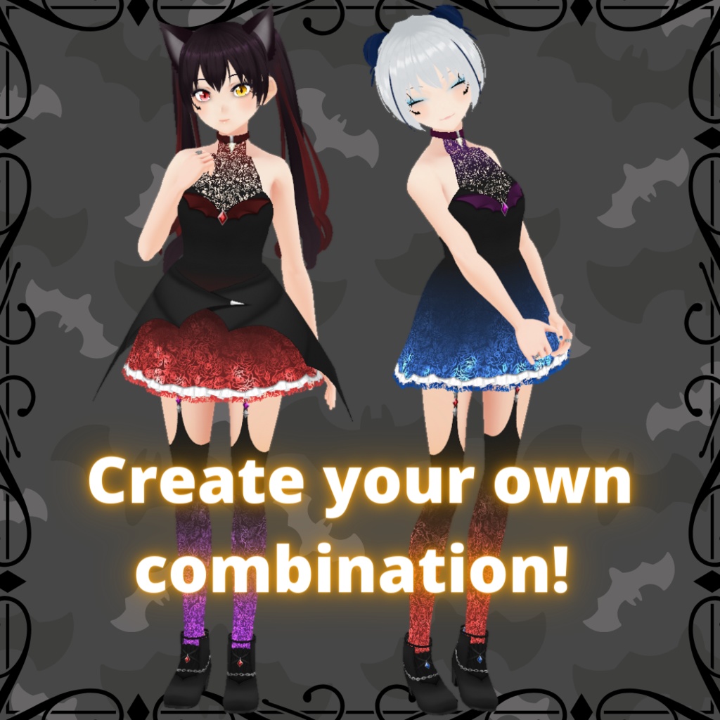 【VRoid】 Halloween Outfit Set - 2023